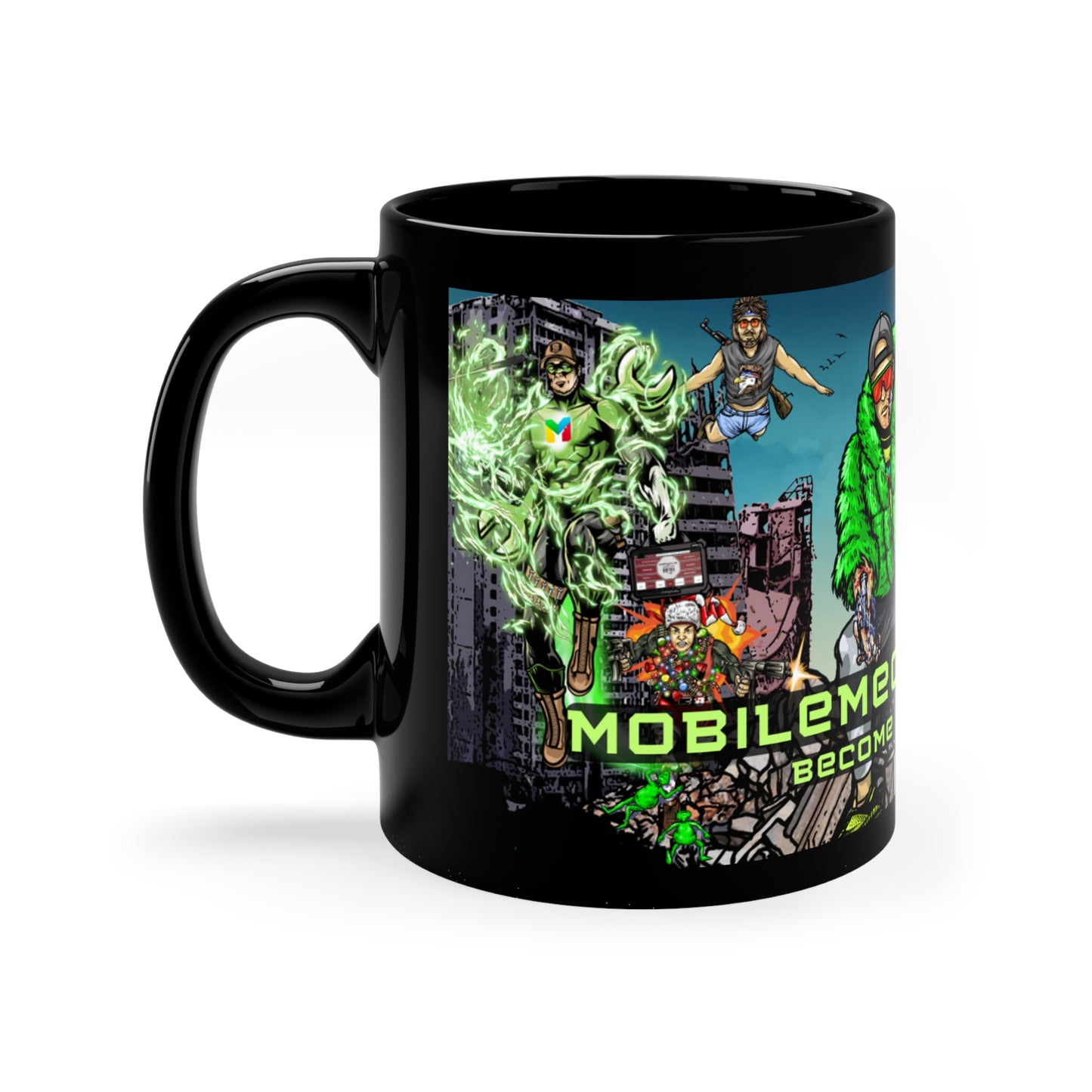 Become A Hero 11oz Black Mug